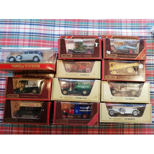 11 BOXED MATCHBOX MODEL OF YESTERYEAR