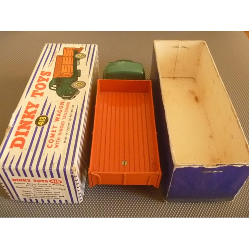 131 - VINTAGE DINKY TOYS LEYLAND COMET WAGON (DIECAST VERY GOOD BUT HARD TYRES WITH FLAT SPOTS, BOX GOOD B... 