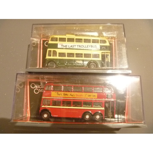 167 - CORGI OOC THE ORIGINAL OMNIBUS 2 TROLLEY BUSES