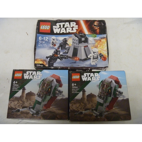 3 - STAR WARS LEGO 3 x SEALED BOXES 1 CRUSHED