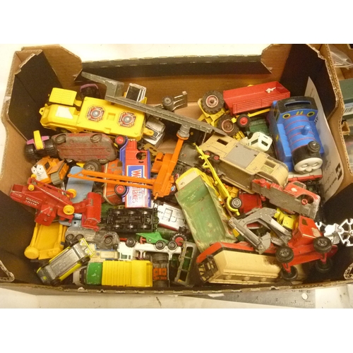 91 - SIMILAR TRAY OF PLAYWORN AND BETTER DIECAST MATCHBOX CORGI AND OTHER MAKES