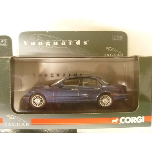 22 - 3 CORGI VANGUARDS JAGUAR COLLECTION