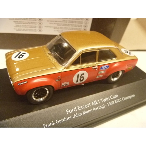 74 - 5 BOXED MODELS TOURING CAR AND RALLY CARS INCLUDING MARK ONE FORD ESCORT