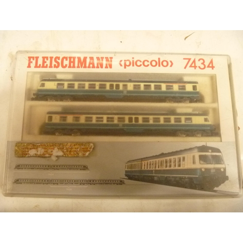 171 - FLEISCHMANN PICCOLO 7434 N GAUGE TRAIN SET - UNTESTED