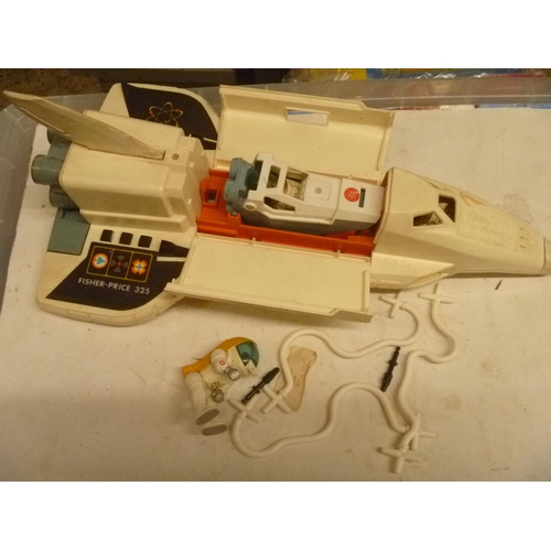 187 - FISHER PRICE ALPHA PROBE SPACE SHIP WITH SOME ACCESSORIES AS PICTURED