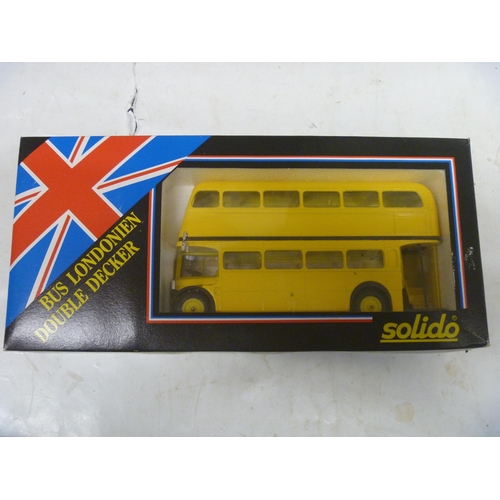 SOLIDO ROUTEMASTER LONDON BUS IN AN UNUSUAL YELLOW FINISH (POSSIBLY CODE 3)