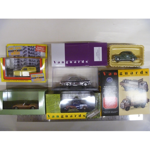 24 - GROUP OF MOSTLY VANGUARDS MODELS AND DEL' BOYS RELIANT VAN FROM ONLY FOOLS AND HORSES