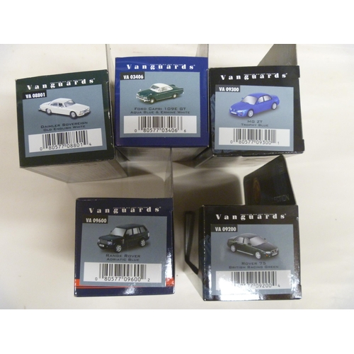 42 - 5 CORGI VANGUARDS FEATURING MG FORD RANGE ROVER