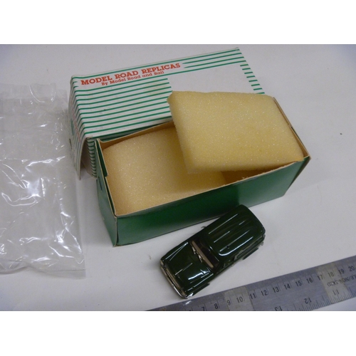 45 - WHITE METAL SMTS MODEL ROAD REPLICAS FORD 300 E MAIDSTONE AND DISTRICT VAN (APPEARING TO LACK A ROOF... 