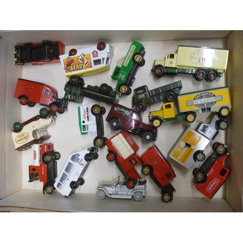 56 - 2 BOXED OF VARIOUS PLAYWORN UNBOXED DIECAST WITH FAULTS