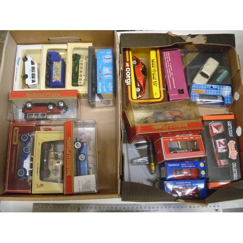 57 - 2 TRAYS OF BOXED DIECAST VEHICLES INCLUDING MATCHBOX MODELS OF YESTERYEAR