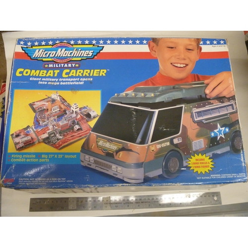 59 - GALOOB MICRO MACHINES ACTION PLAYSET COMBAT CARRIER (CONTENTS UNVERIFIED BUT A QUICK GLANCE SUGGESTS... 