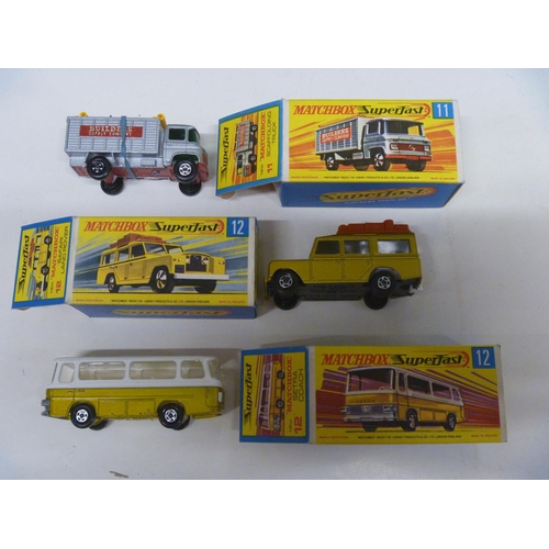 21 - 3 LESNEY MATCHBOX SUPERFAST MODELS (DIECAST VGC, BOXES ORIGINAL)