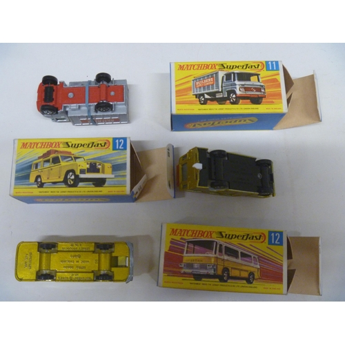 21 - 3 LESNEY MATCHBOX SUPERFAST MODELS (DIECAST VGC, BOXES ORIGINAL)