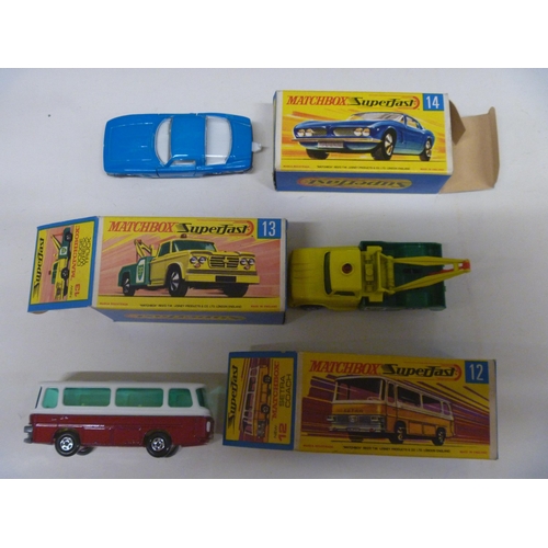 22 - 3 LESNEY MATCHBOX SUPERFAST MODELS (DIECAST VGC, BOXES ORIGINAL)