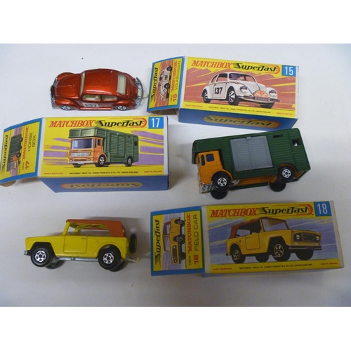 23 - 3 LESNEY MATCHBOX SUPERFAST MODELS (DIECAST VGC, BOXES ORIGINAL)