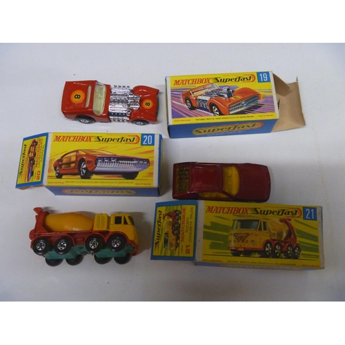 24 - 3 LESNEY MATCHBOX SUPERFAST MODELS (DIECAST VGC, BOXES ORIGINAL)