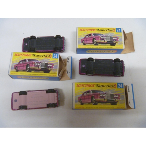 26 - 3 LESNEY MATCHBOX SUPERFAST MODELS (DIECAST VGC, BOXES ORIGINAL)