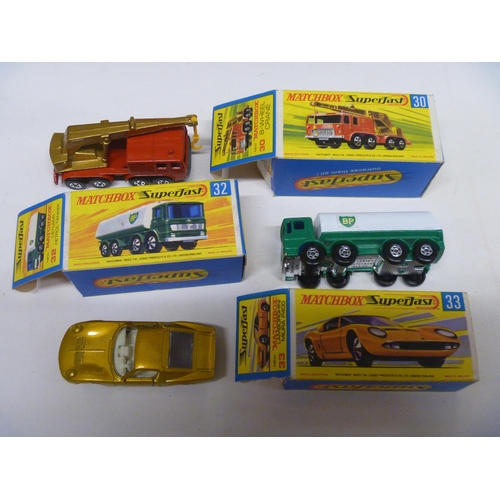 28 - 3 LESNEY MATCHBOX SUPERFAST MODELS (DIECAST VGC, BOXES ORIGINAL)