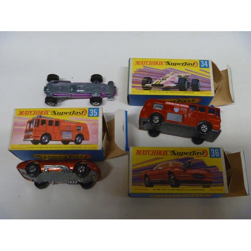 29 - 3 LESNEY MATCHBOX SUPERFAST MODELS (DIECAST VGC, BOXES ORIGINAL)