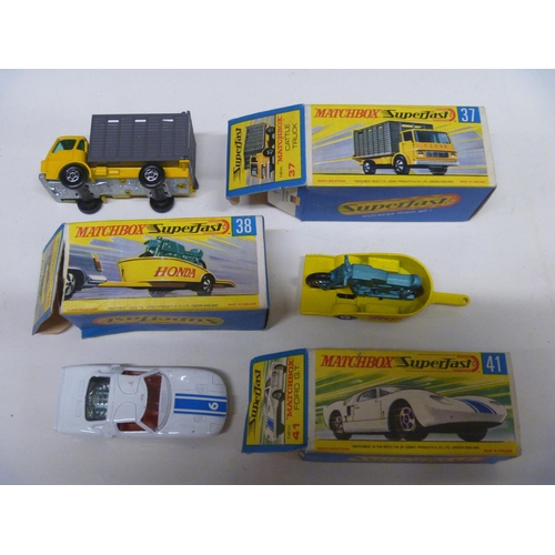 30 - 3 LESNEY MATCHBOX SUPERFAST MODELS (DIECAST VGC, BOXES ORIGINAL)