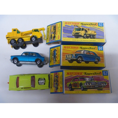 37 - 3 LESNEY MATCHBOX SUPERFAST MODELS (DIECAST VGC, BOXES ORIGINAL)