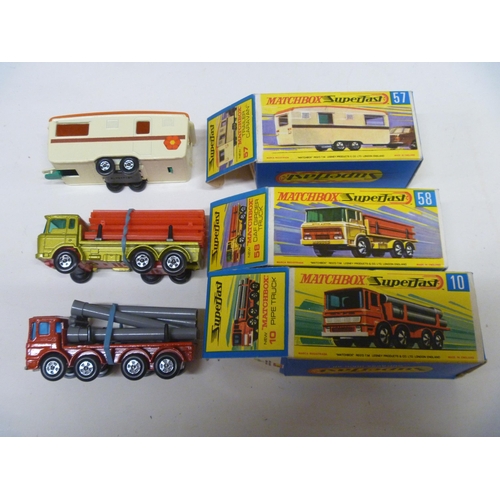 39 - 3 LESNEY MATCHBOX SUPERFAST MODELS (DIECAST VGC, BOXES ORIGINAL)