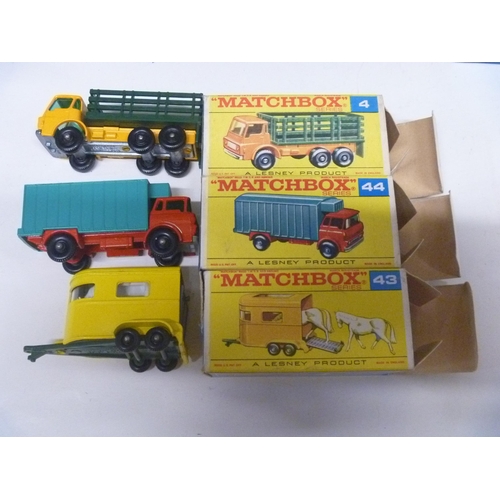 43 - 3 LESNEY MATCHBOX MODELS (DIECAST VGC, BOXES ORIGINAL)