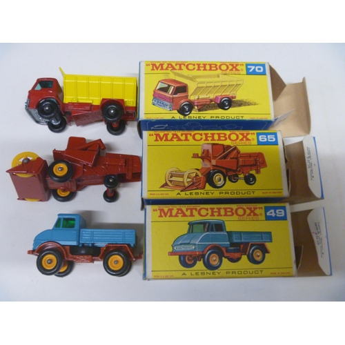 44 - 3 LESNEY MATCHBOX MODELS (DIECAST VGC, BOXES ORIGINAL)