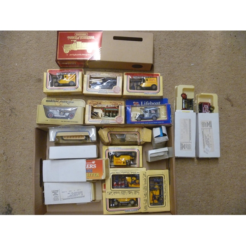 8 - GOOD QTY OF VARIOUS DIECASTS BOXED MOSTLY BY MATCHBOX MODELS OF YESTERYEAR LLEDO DAYS GONE