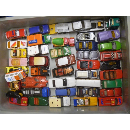 SELECTION OF MOSTLY VINTAGE MAJORETTE AND MATCHBOX SIZED DIECAST MODELS