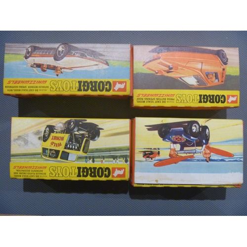 1 - 4 ORIGINAL BOXED CORGI TOYS MADE IN ENGLAND DIECAST AND BOXES GENERALLY EXCELLENT
