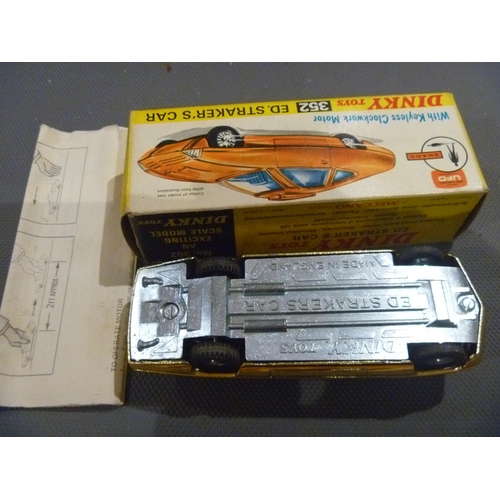16 - VINTAGE DINKY TOYS GERRY ANDERSON ED STRAKERS CAR WITH ORIGINAL BOX AND LEAFLET