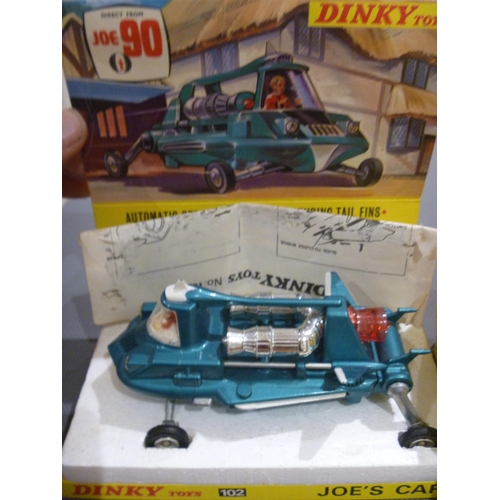 19 - VINTAGE DINKY TOYS GERRY ANDERSON JOE 90 JOE'S CAR WITH ORIGINAL BOX AND LEAFLET