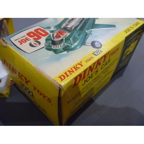19 - VINTAGE DINKY TOYS GERRY ANDERSON JOE 90 JOE'S CAR WITH ORIGINAL BOX AND LEAFLET