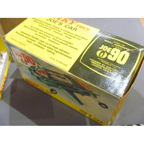 19 - VINTAGE DINKY TOYS GERRY ANDERSON JOE 90 JOE'S CAR WITH ORIGINAL BOX AND LEAFLET