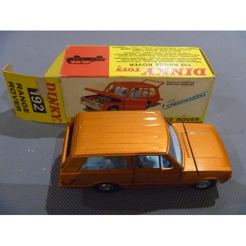 33 - VINTAGE DINKY TOYS WITH ORIGINAL BOX RANGE ROVER