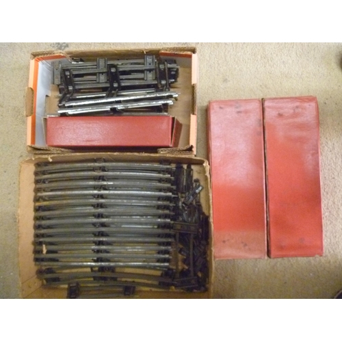 VINTAGE RAILWAYS HORNBY SERIES O GAUGE TINPLATE TRACK SECTIONS , SOME BOXED