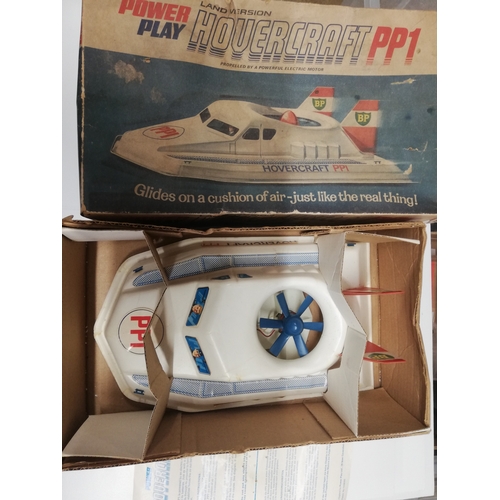 34 - UNUSUAL HOVERCRAFT MODEL BY POWERPLAY ENGLAND CIRCA EARLY 1970's BOXED.