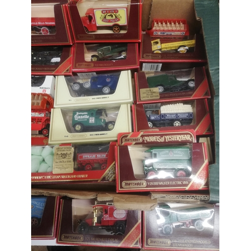 38 - QTY OF MATCHBOX MODELS OF YESTERYEARS - STEAM AND CODE 3 MODELS SOME FAULTS AND INCORRECT BOXES