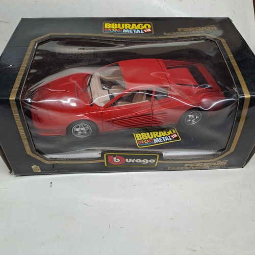 1/18TH SCALE BURAGO FERRARI TESAROSSA