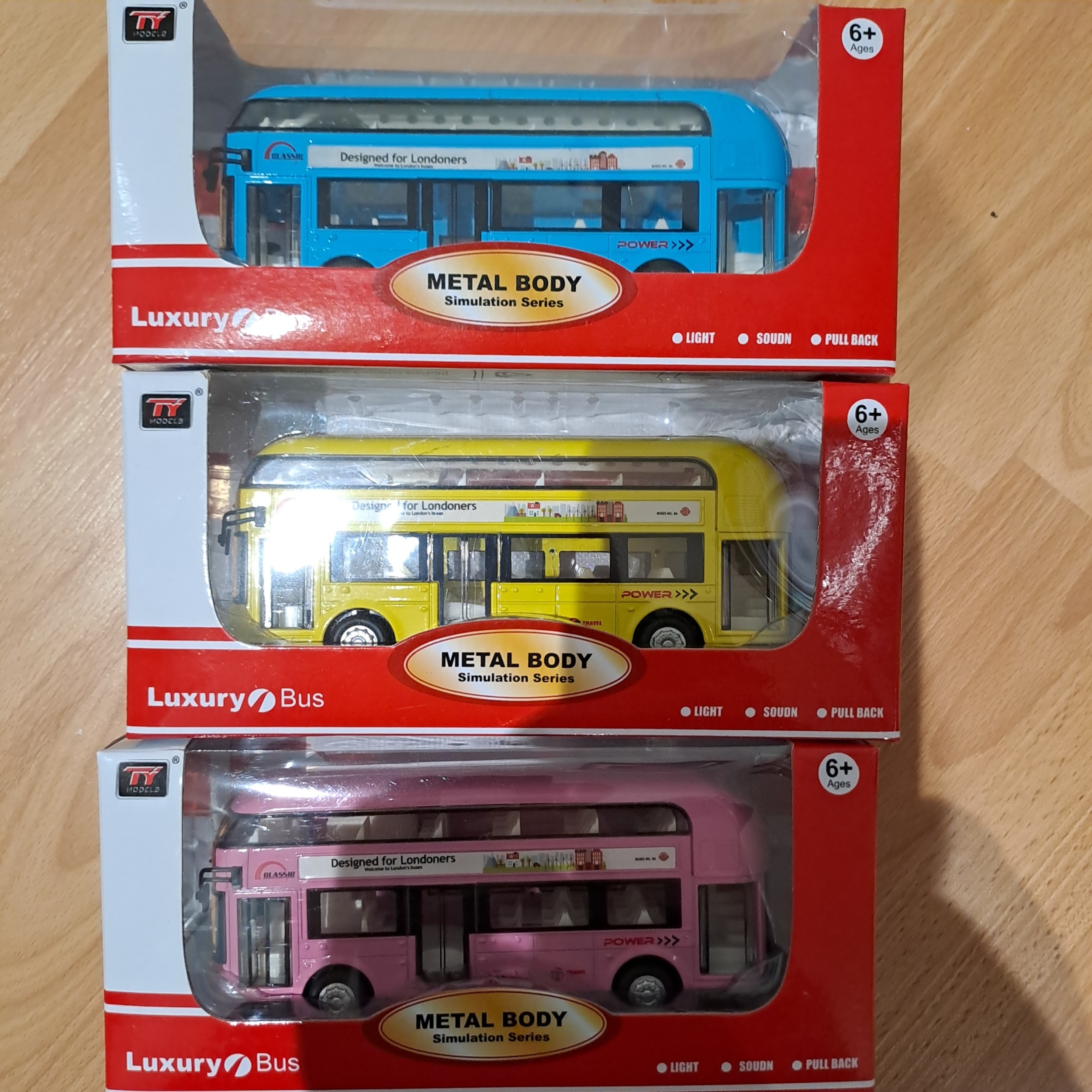 TY MODELS LUXURY BUS METAL BODY SIMULATION SERIES
