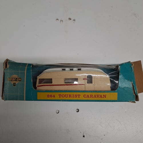 TRI-ANG SPOT ON TOURIST CARAVAN  ORIGINAL BOX