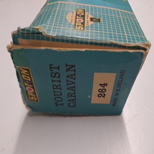 3 - TRI-ANG SPOT ON TOURIST CARAVAN  ORIGINAL BOX