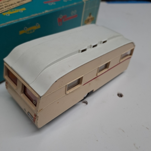 3 - TRI-ANG SPOT ON TOURIST CARAVAN  ORIGINAL BOX