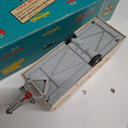 3 - TRI-ANG SPOT ON TOURIST CARAVAN  ORIGINAL BOX