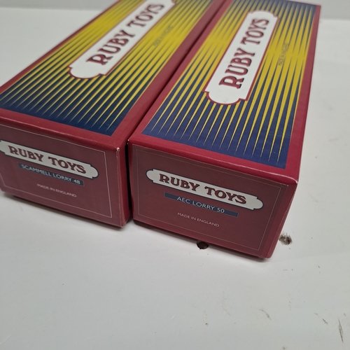 5 - 2 BOXED RUBY (DINKY) TOYS AEC AND SCAMMELL LORRIES