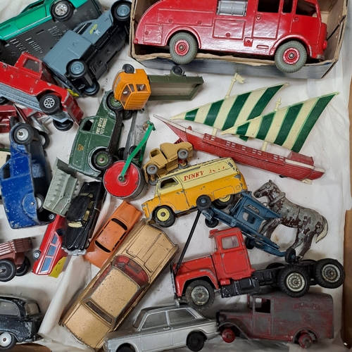 54 - CORGI AND DINKY TOYS SIMILAR PLAYWORN