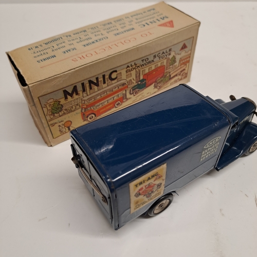 9 - TRIANG MINIC TINPLATE LNER EXPRESS PARCEL SERVICES BOX VAN BOXED