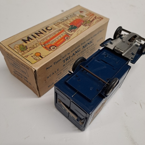 9 - TRIANG MINIC TINPLATE LNER EXPRESS PARCEL SERVICES BOX VAN BOXED